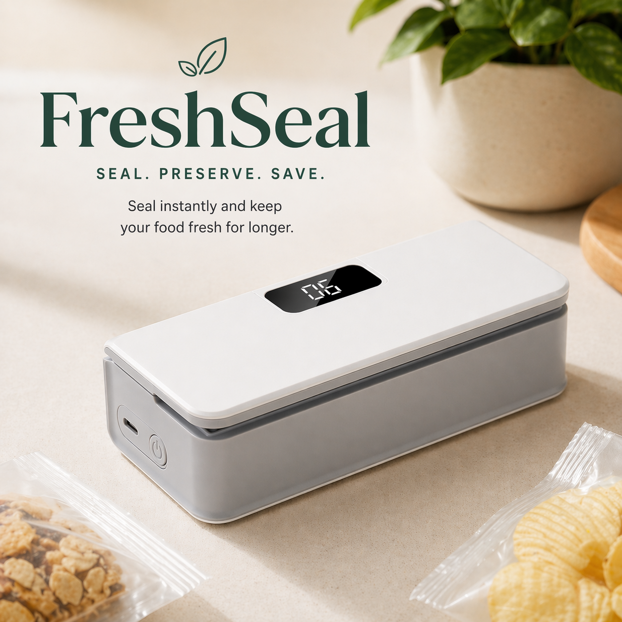 FreshSeal — Portable Bag Sealer